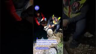 Héroes en acción: rescatan a mujer y su perro en la montaña