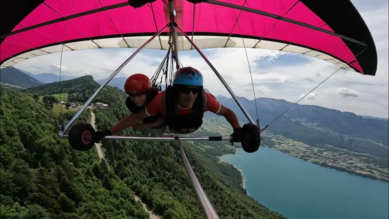 Devin hang gliding in the French Alps! YouTube
