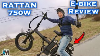 Rattan LM750 Fat Tire Folding E-bike Review~A 13ah 48v 750w Ebike but what is this on the back?