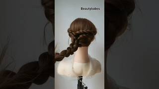 Quick and Easy Hairstyle for short hair ||Easiest lowbun hairstyle tutorial ✨️ #virel #hairstyle #yt