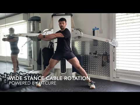 Wide Stance Cable Rotation