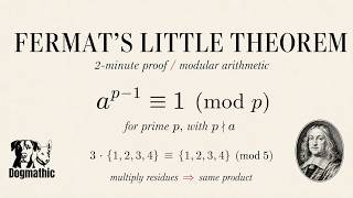 Fermat's Little Theorem: The Whole Argument in 2 Minutes | #numbertheory | #abstractalgebra | #dgmth