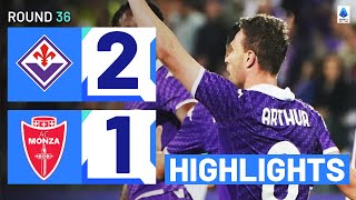 FIORENTINA-MONZA 2-1 | HIGHLIGHTS | Arthur secures home win for La Viola | Serie A 2023\/24