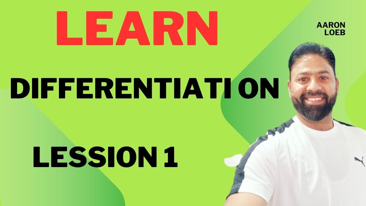 #How to learn Differentiation lesson 1 - YouTube