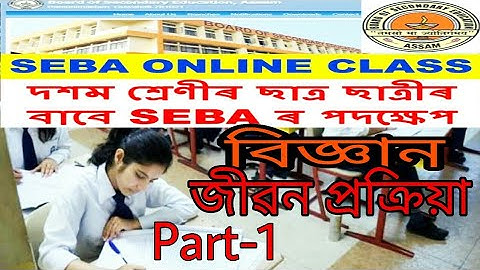 Class x science chapter 6 life process||জীৱন প্ৰক্ৰিয়া||Atifa bidda.