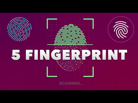 5 Fingerprint Scan Animation made in after effects