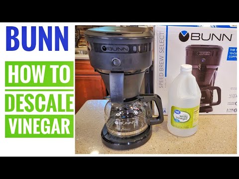 HOW TO CLEAN / DESCALE WITH VINEGAR Bunn Speed Brew Select 10 Cup Coffee Maker SBS