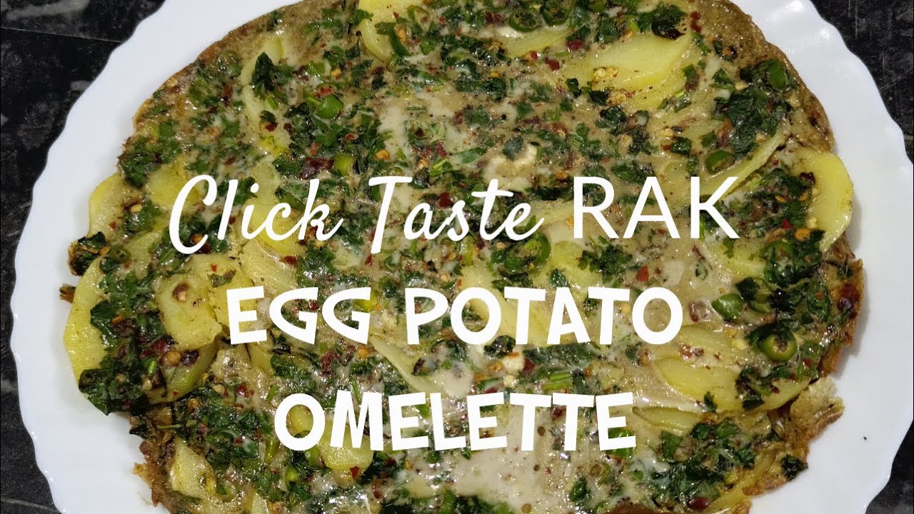 Egg Potato Omelette Quick & Easy Breakfast Recipe Potato Omelette