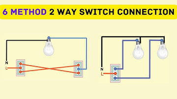 2 way switch connection wiring diagram 6 Method @AzanElectrical