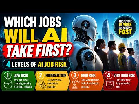 Which Jobs Will AI Take First? 4 Levels of AI Job Risk by Techy Tania | Knowledge Workers & AI Risk