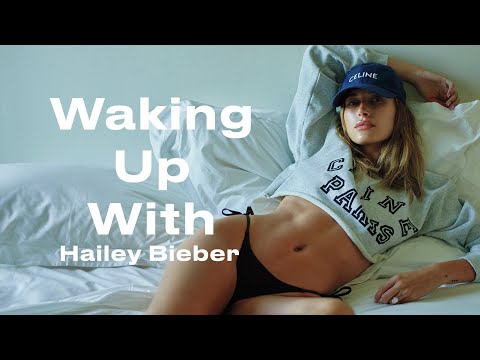 Hailey Bieber on Developing a Routine, Staying Grounded, & Double Cleansing | Waking Up With | ELLE