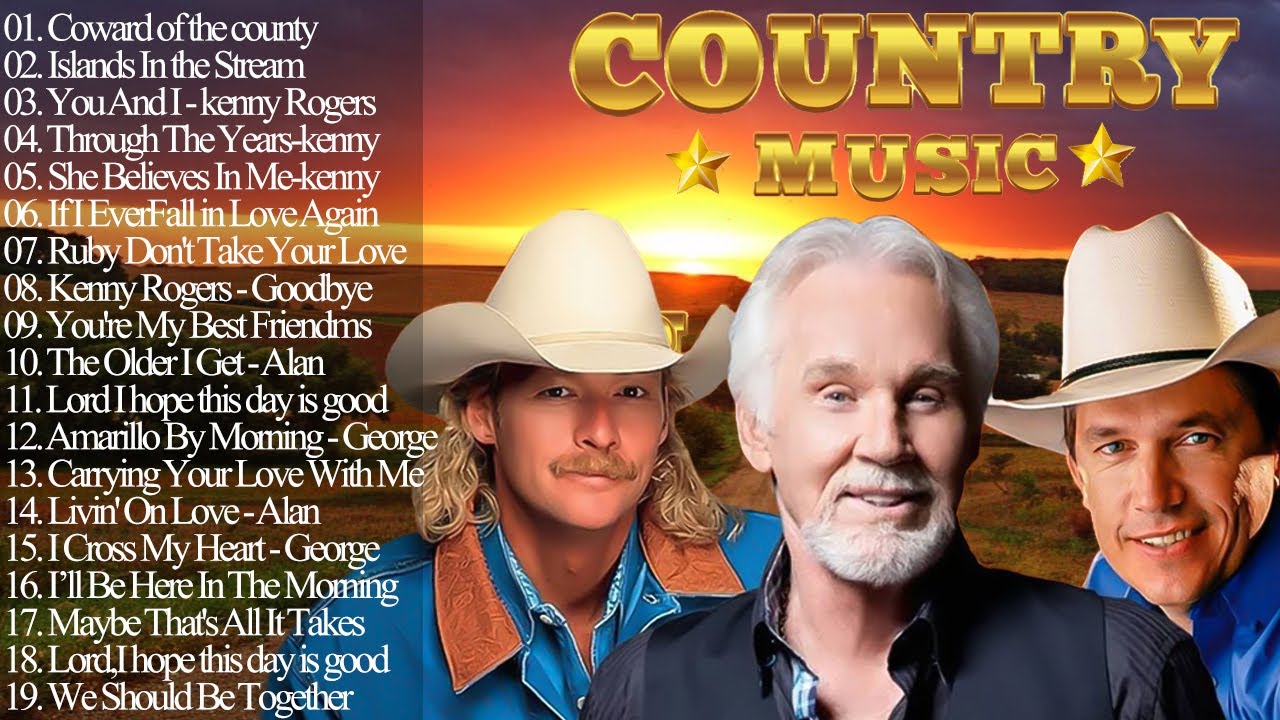 Alan Jackson Kenny Rogers Don Wiliams George Strait Top Greatest best-old-country-songs-all-time-alan-jackson-don-william-kenny-rogers