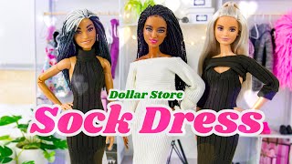 DIY - How to Make:  Dollar Store Sock Dress