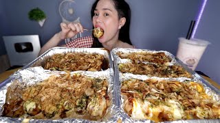 TAKOYAKI MUKBANG | cheese takoyaki, baby octopus takoyaki, seafood takoyaki, scallops takoyaki