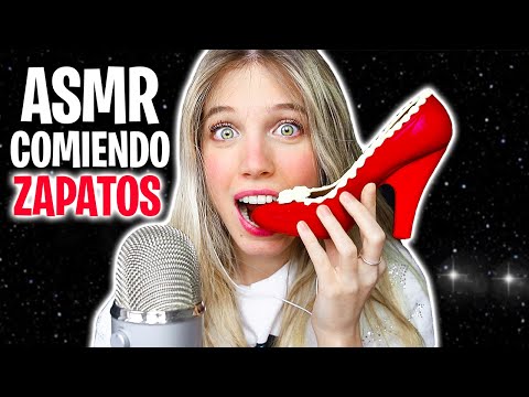 ASMR COMIENDO ZAPATOS (Mouth sounds) Por segunda vez 👠