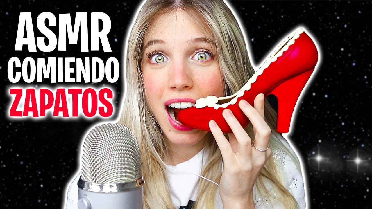 ASMR COMIENDO ZAPATOS (Mouth sounds) Por segunda vez 👠