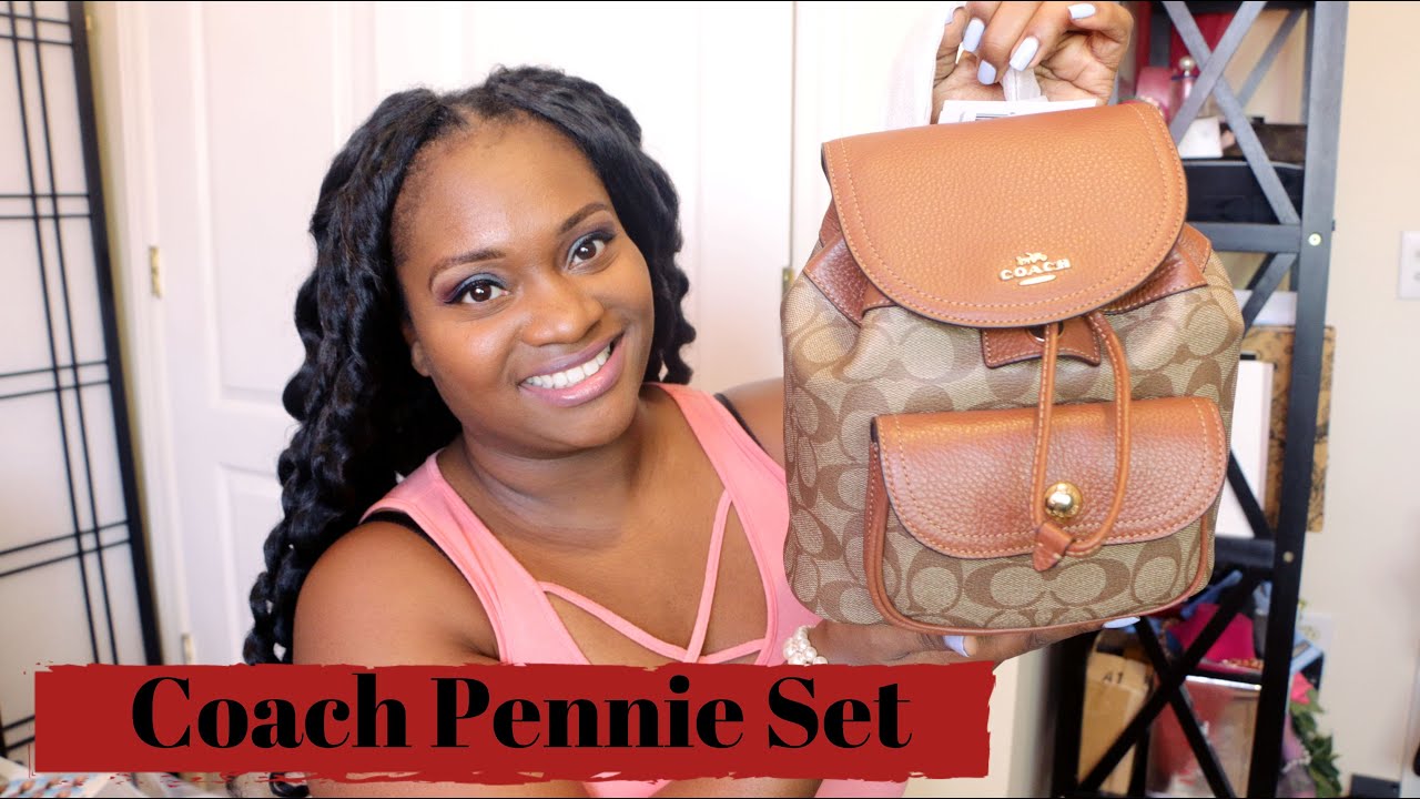 Coach Pennie 22 Backpack 🎒 & Card Case Coin Purse 