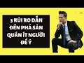 PHÂN TÍCH 3 NGUYÊN NHÂN DẪN ĐẾN RỦI RO KHI MỞ VÀ VẬN HÀNH QUÁN CAFE