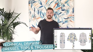 Technical Drawing Dress Tops & Trousers in #adobeillustrator #fashionillustration #technicaldrawing