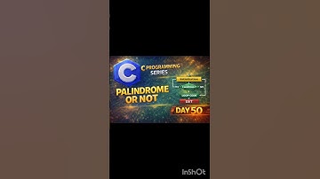 Check A Number Is Palindrome or not |day 50| #CProgramming#CLanguage#CodingShorts#ProgrammingBasics