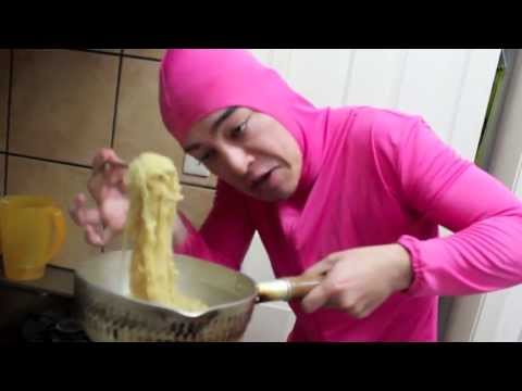 PINK GUY COOKS RAMEN AND RAPS