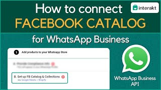 How to connect Facebook catalog to WhatsApp Business | WhatsApp Commerce | Interakt