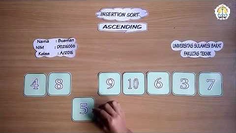 Metode Sorting menggunakan Java : Tugas ASD05