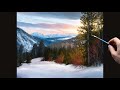 Painting a Serene Winter Landscape in Oils