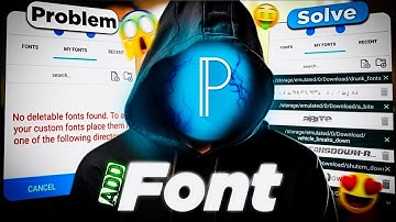Add fonts easily || How to add unique fonts in Pixellab