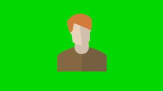 Man Casual Avatar Green Screen