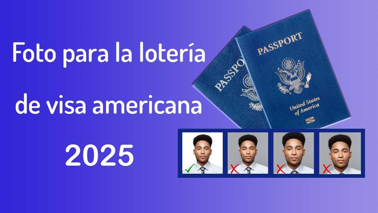 Foto para la lotería de visa americana 2024 - ¡Haz una foto correcta! -  YouTube