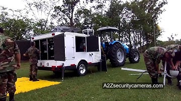 A2Z Mobile Command Trailer Foreign Military Setup Demo