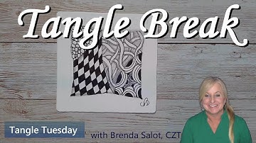 TANGLE BREAK - Tangle Tuesday - TIPPLE, HOLLIBAUGH, KNIGHTSBRIDGE, CRESCENT MOON