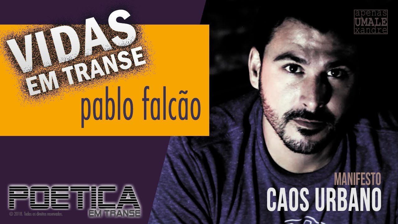 Manifesto "Caos Urbano" por Pablo Falcão