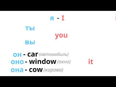 Русский язык для начинающих. Ли́чные местоиме́ния