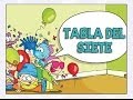 Canciones las Tablas de Multiplicar del 1 al 10 - TABLA DEL SIETE (7)