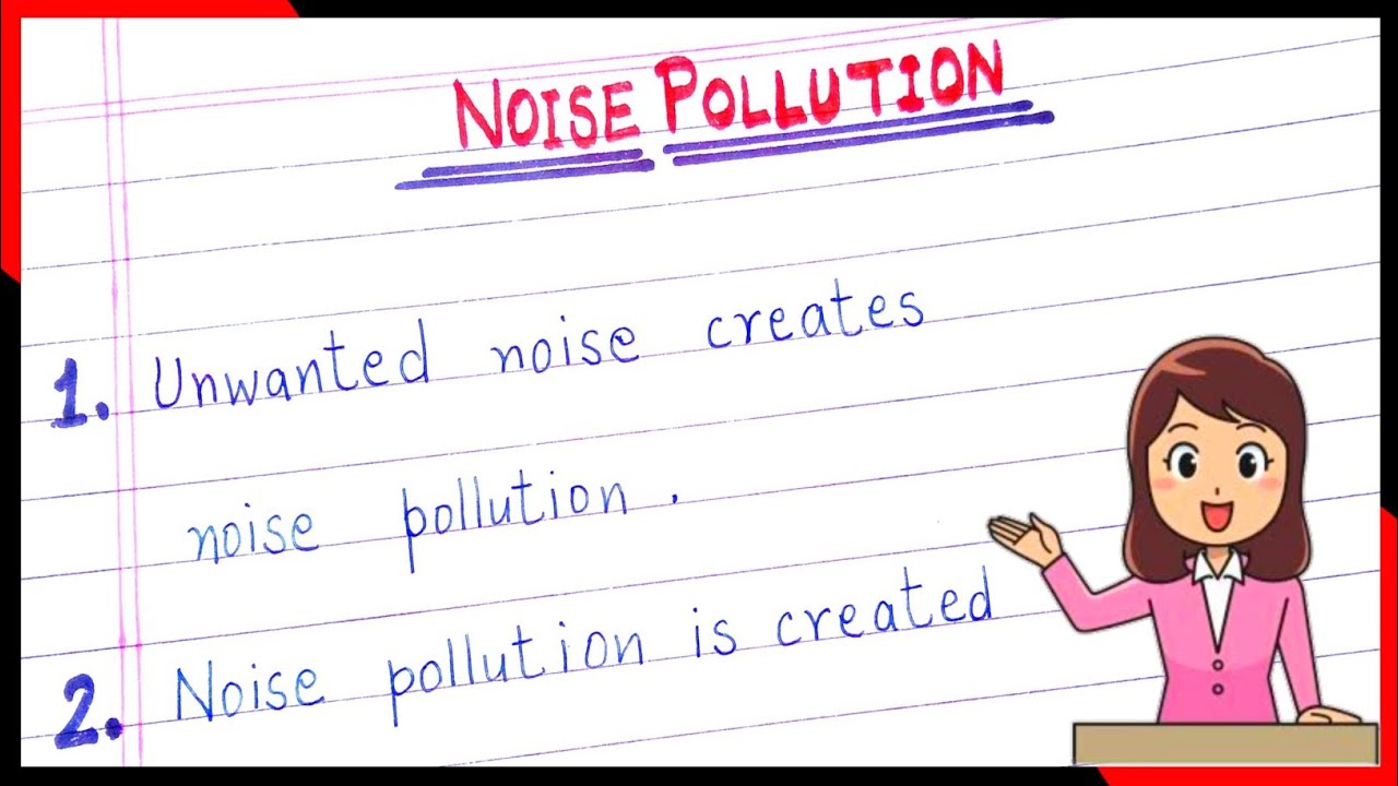 noise pollution essay short