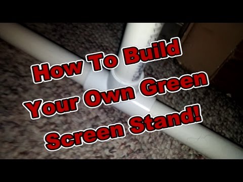 How To Build A Green Screen Stand Cheap 12-13 Dollars! - YouTube