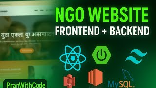 Celebrity 🌿NGO Website Like Never Before!  React + Spring Boot + MySQL | Full Frontend Showcase | PranWithCode Net Worth