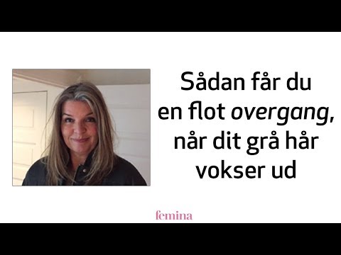 overgang fra mørkt til gråt hår