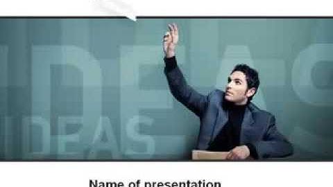 Ideas PowerPoint Template by PoweredTemplate.com