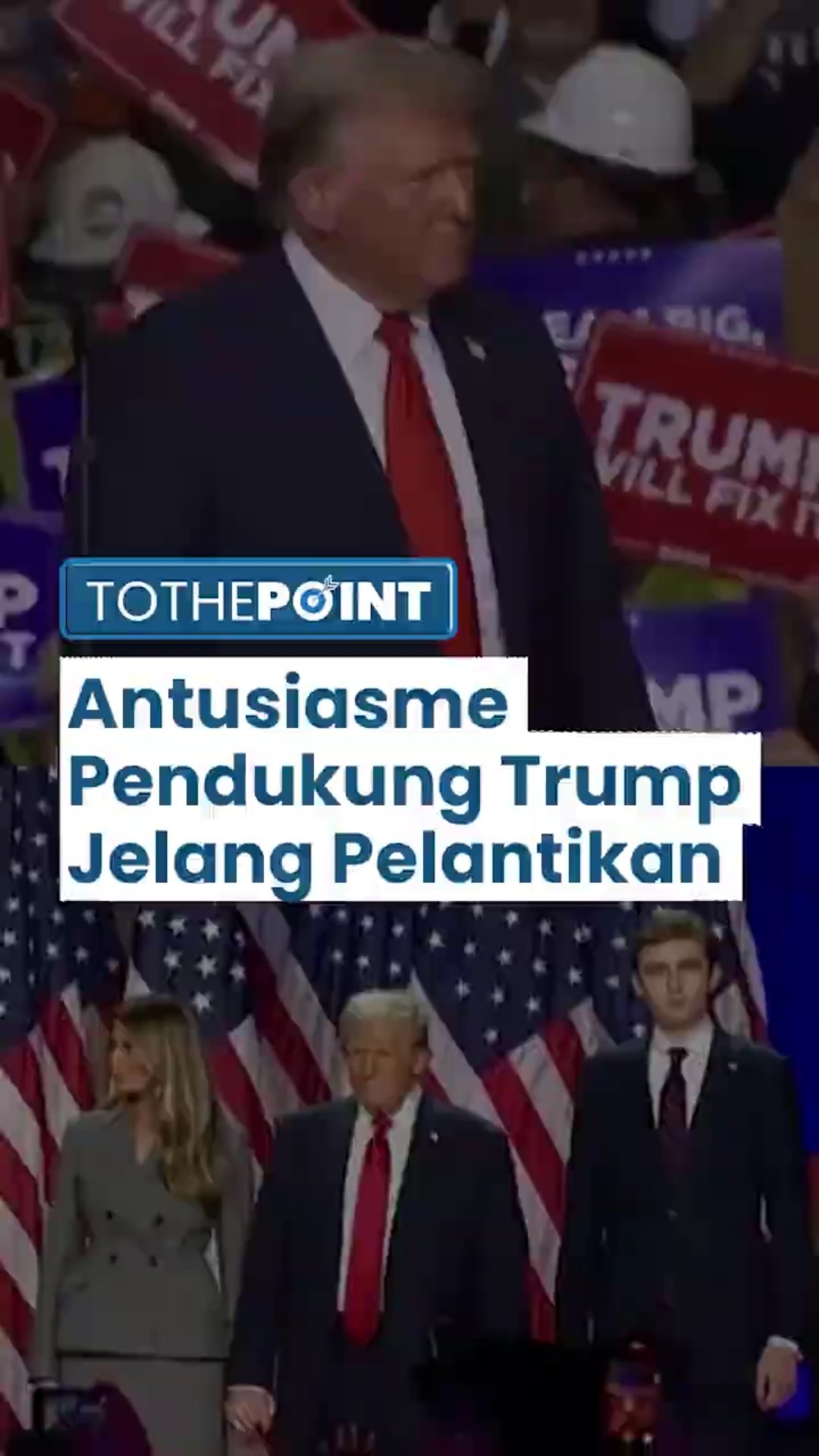 Antusiasme Para Pendukung Trump Jelang Pelantikannya Menjadi Presiden AS, Antrean Hingga Chinatown