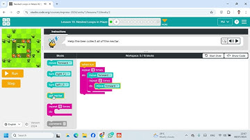 Lesson 13 Nested Loops in Maze 2  Express Course  code org  #Coding #Gmaing #Website