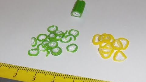 Polymer Clay Miniature - Green Pepper