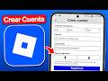 Crea tu Cuenta de Roblox en Minutos✅