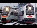 Прибытие первых! Skoda EJ675-001 и Тарпан ЭКр1-001 на станцию Киев-пасс