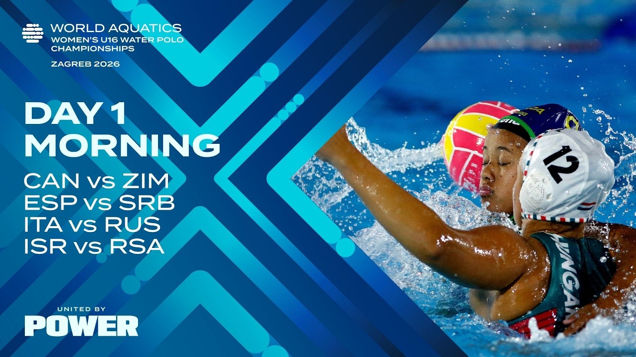 Morning Session | Day 1 | League | World Aquatics Women's U16 Water Polo Championships 2026