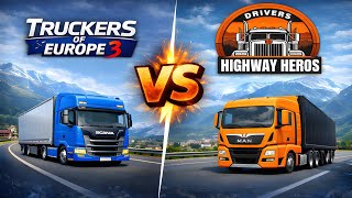 Truckers of Europe 3 vs Drivers Highway Heroes 🚛 | Which Truck Simulator is Best? Full Comparison screenshot 5