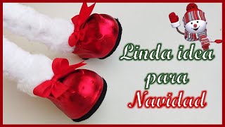 HERMOSA IDEA PARA NAVIDAD CON RECICLAJE / Manualidades navideñas para vender / Christmas crafts