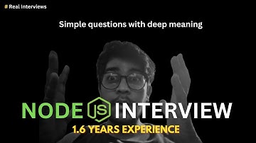 Node JS Interview | 1.6 years experience| Backend Developer Interview